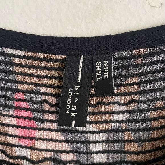 Anthropologie Blnk Galina Smocked Floral Midi  Dress Size Petite Small - Picture 6 of 7